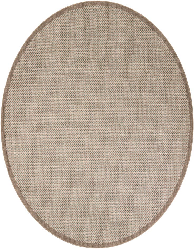 Detail image of 7' 10 x 7' 10 Easy-Clean Border Indoor / Outdoor Round Rug