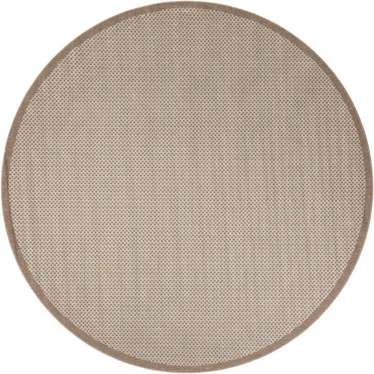 Detail image of 7' 10 x 7' 10 Easy-Clean Border Indoor / Outdoor Round Rug