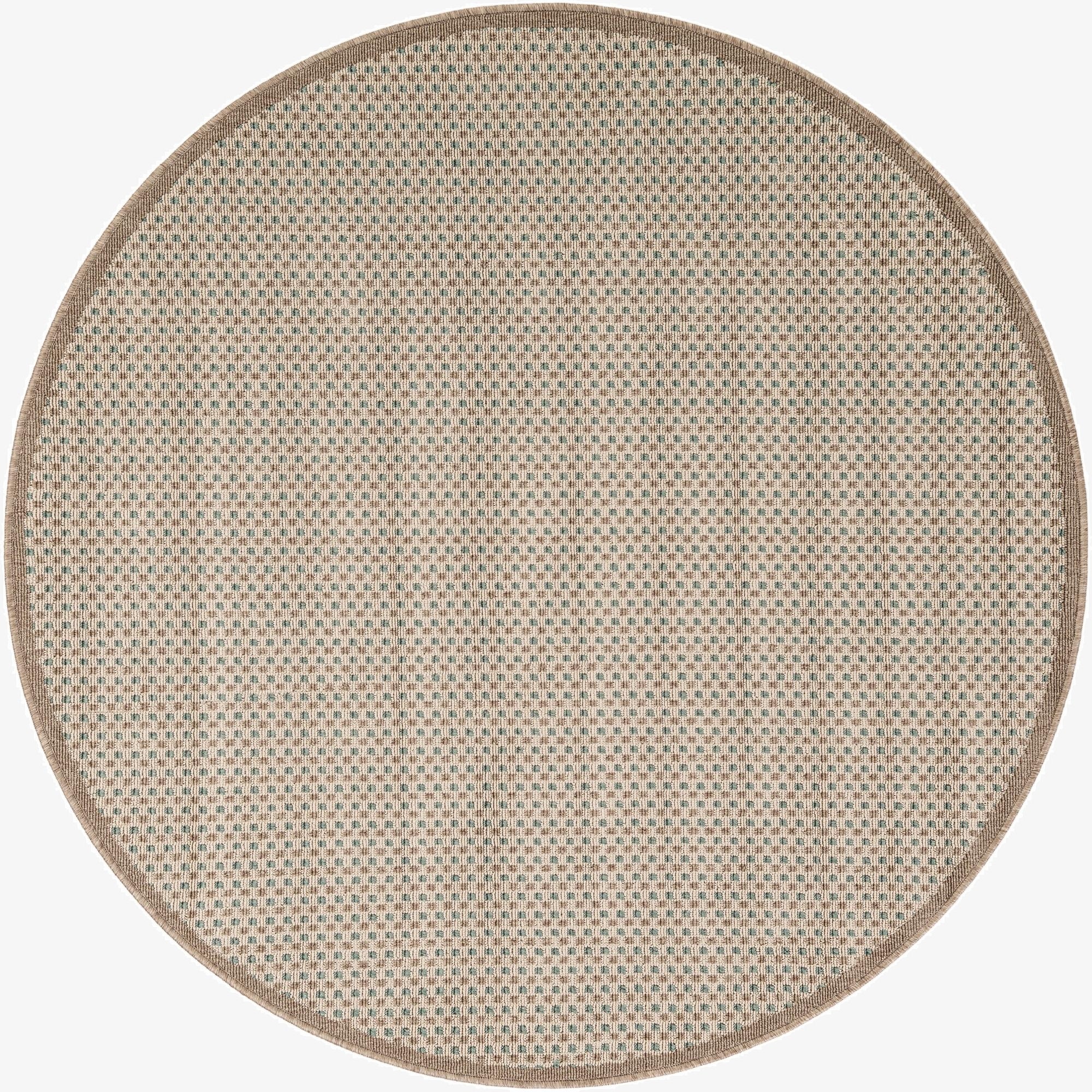 5' x 5'  Washable Border Indoor / Outdoor Round Rug