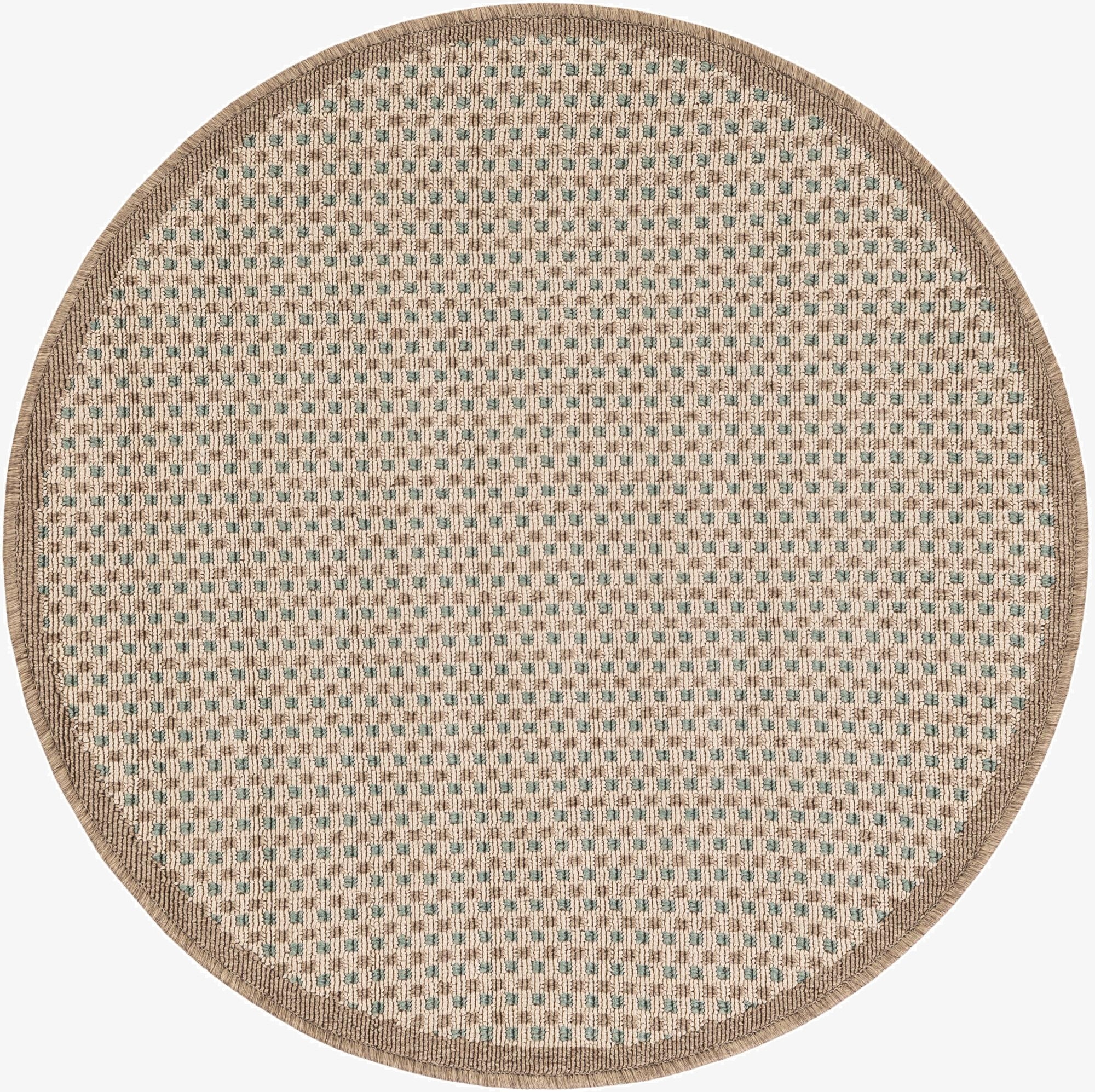 3' x 3'  Washable Border Indoor / Outdoor Round Rug