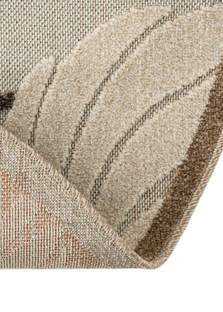 5' 3 x 5' 3 Easy-Clean Botanical Indoor / Outdoor Round Rug