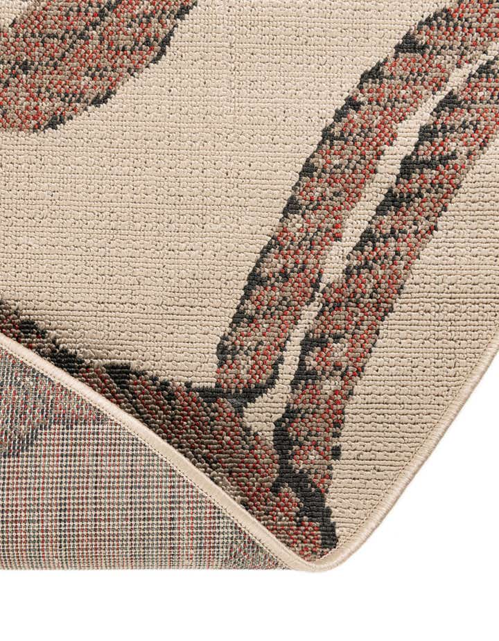 6' x 6' Easy-Clean Coastal Indoor / Outdoor Round Rug