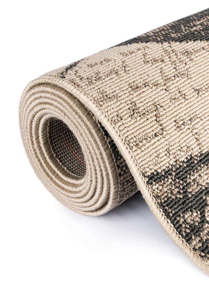 3' x 3' Easy-Clean Coastal Indoor / Outdoor Round Rug