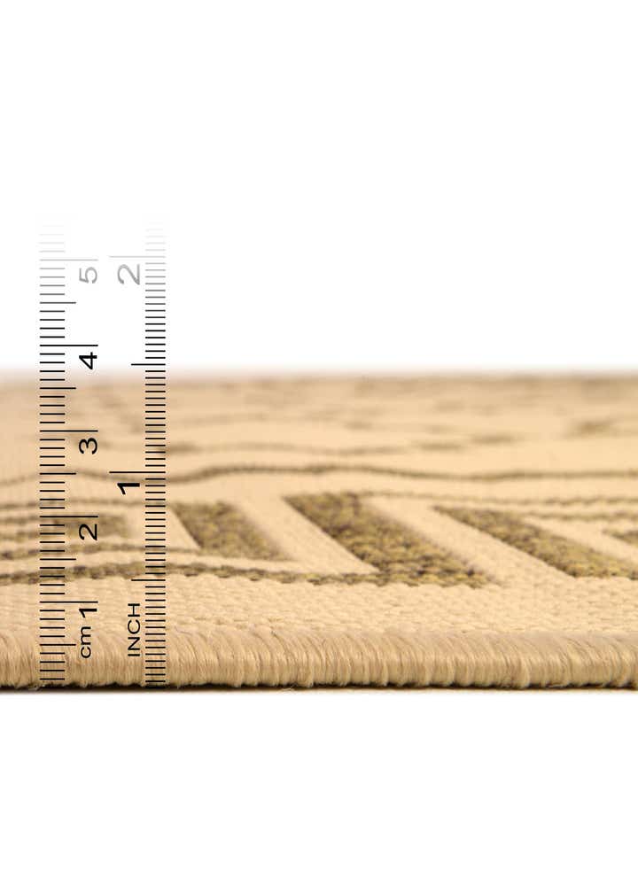 6' x 6' Easy-Clean Lattice Indoor / Outdoor Round Rug