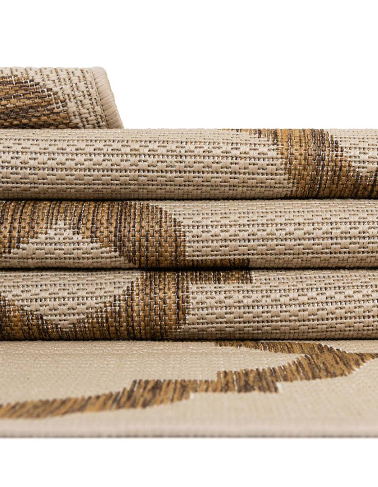 Detail image of 6' x 6' Washable Lattice Indoor / Outdoor Round Rug