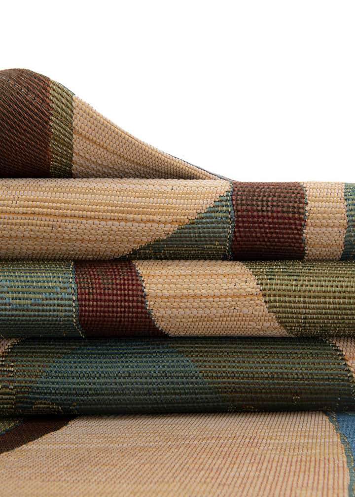 8' x 8' Easy-Clean Modern Indoor / Outdoor Round Rug