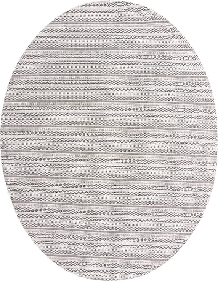 Detail image of 10' x 10' Easy-Clean Ribbon Indoor / Outdoor Round Rug