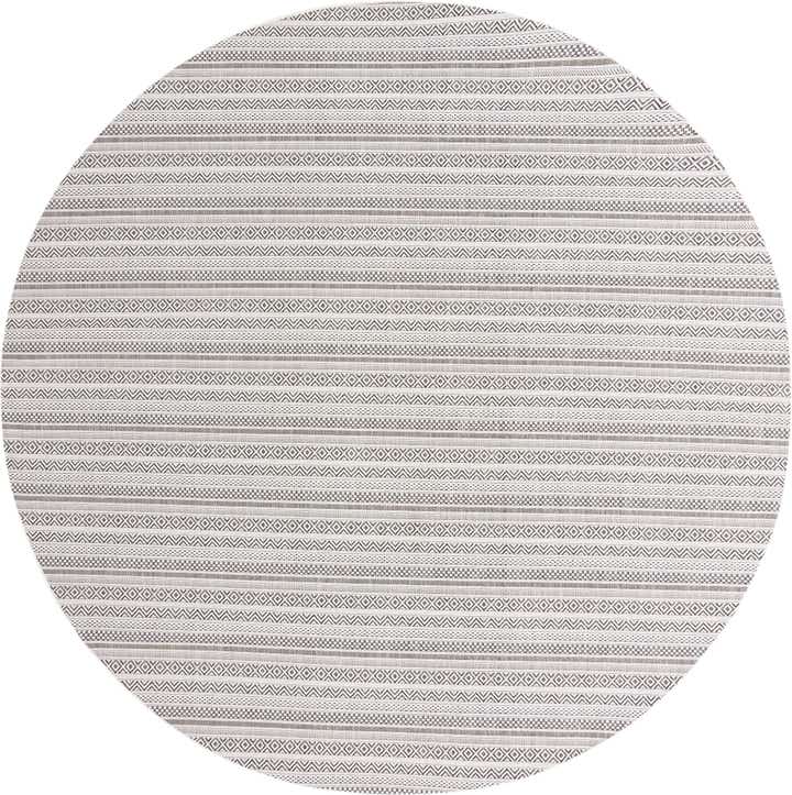 10' x 10' Easy-Clean Ribbon Indoor / Outdoor Round Rug
