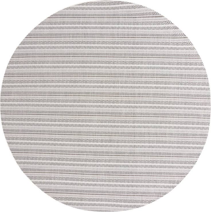 Detail image of 10' x 10' Easy-Clean Ribbon Indoor / Outdoor Round Rug