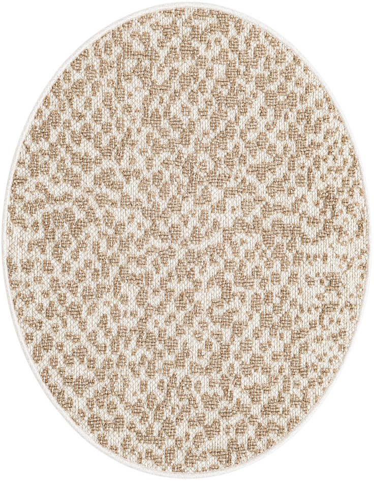 Detail image of 3' 1 x 3' 1 Easy-Clean Safari Indoor / Outdoor Round Rug