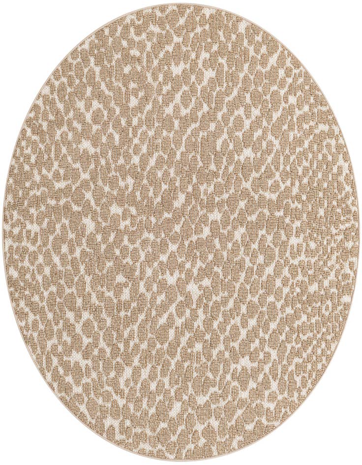 Detail image of 5' 3 x 5' 3 Easy-Clean Safari Indoor / Outdoor Round Rug