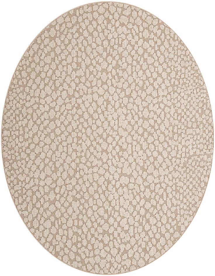 Detail image of 7' 10 x 7' 10 Easy-Clean Safari Indoor / Outdoor Round Rug