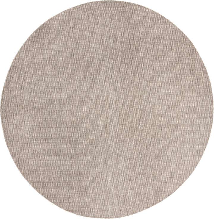 13' x 13' Easy-Clean Solid Indoor / Outdoor Round Rug
