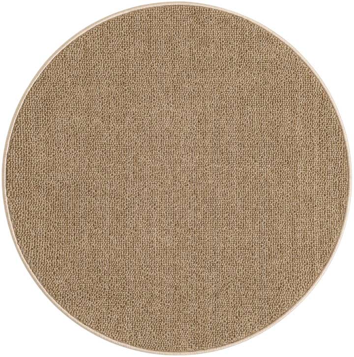 3' 1 x 3' 1 Easy-Clean Solid Indoor / Outdoor Round Rug