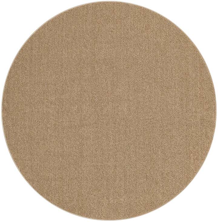 5' 3 x 5' 3 Easy-Clean Solid Indoor / Outdoor Round Rug
