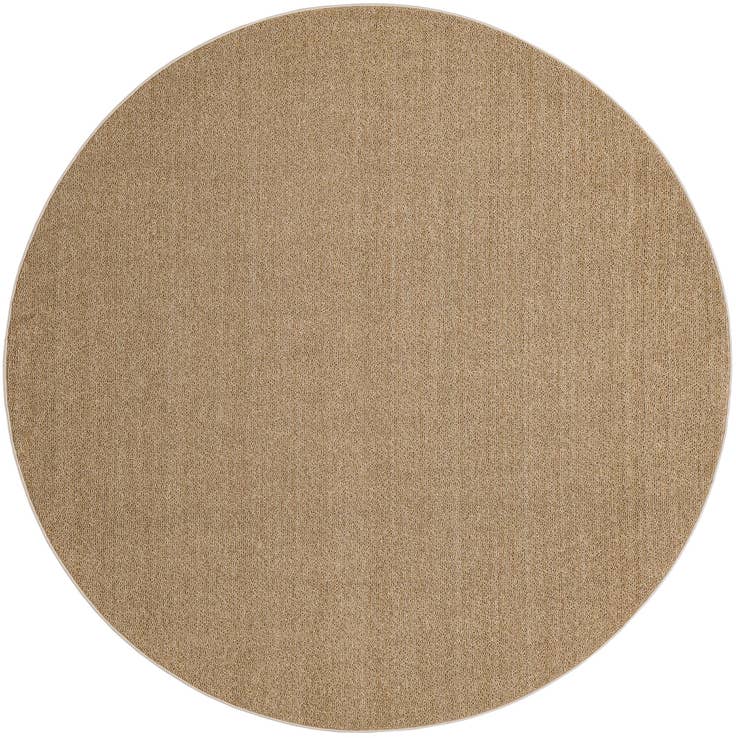 Detail image of 7' 10 x 7' 10 Easy-Clean Solid Indoor / Outdoor Round Rug