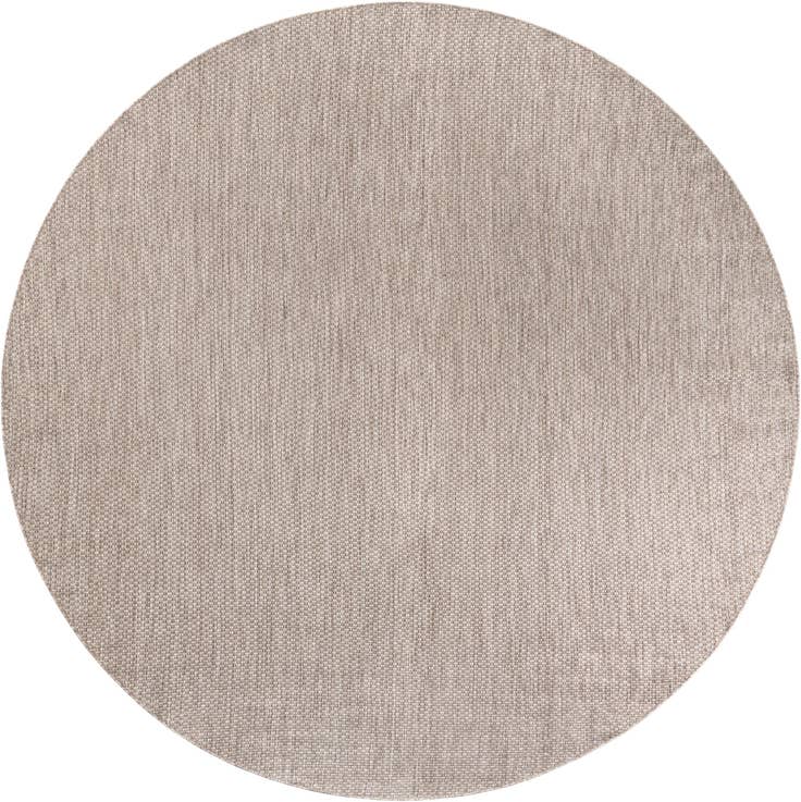Detail image of 10' x 10' Easy-Clean Solid Indoor / Outdoor Round Rug