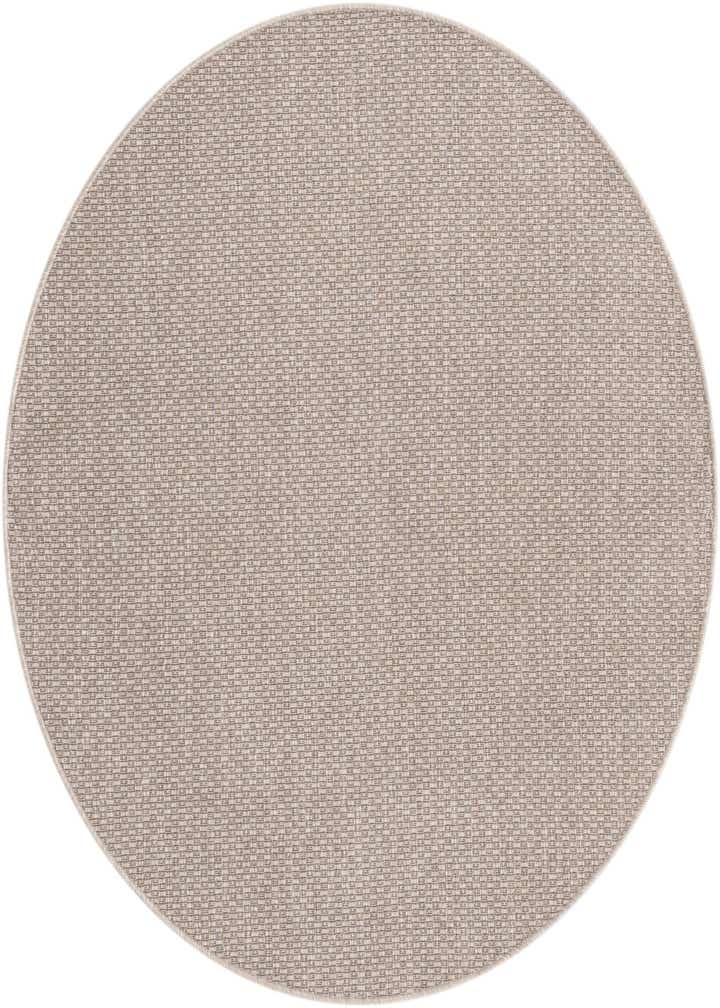 5' 3 x 5' 3 Easy-Clean Solid Indoor / Outdoor Round Rug
