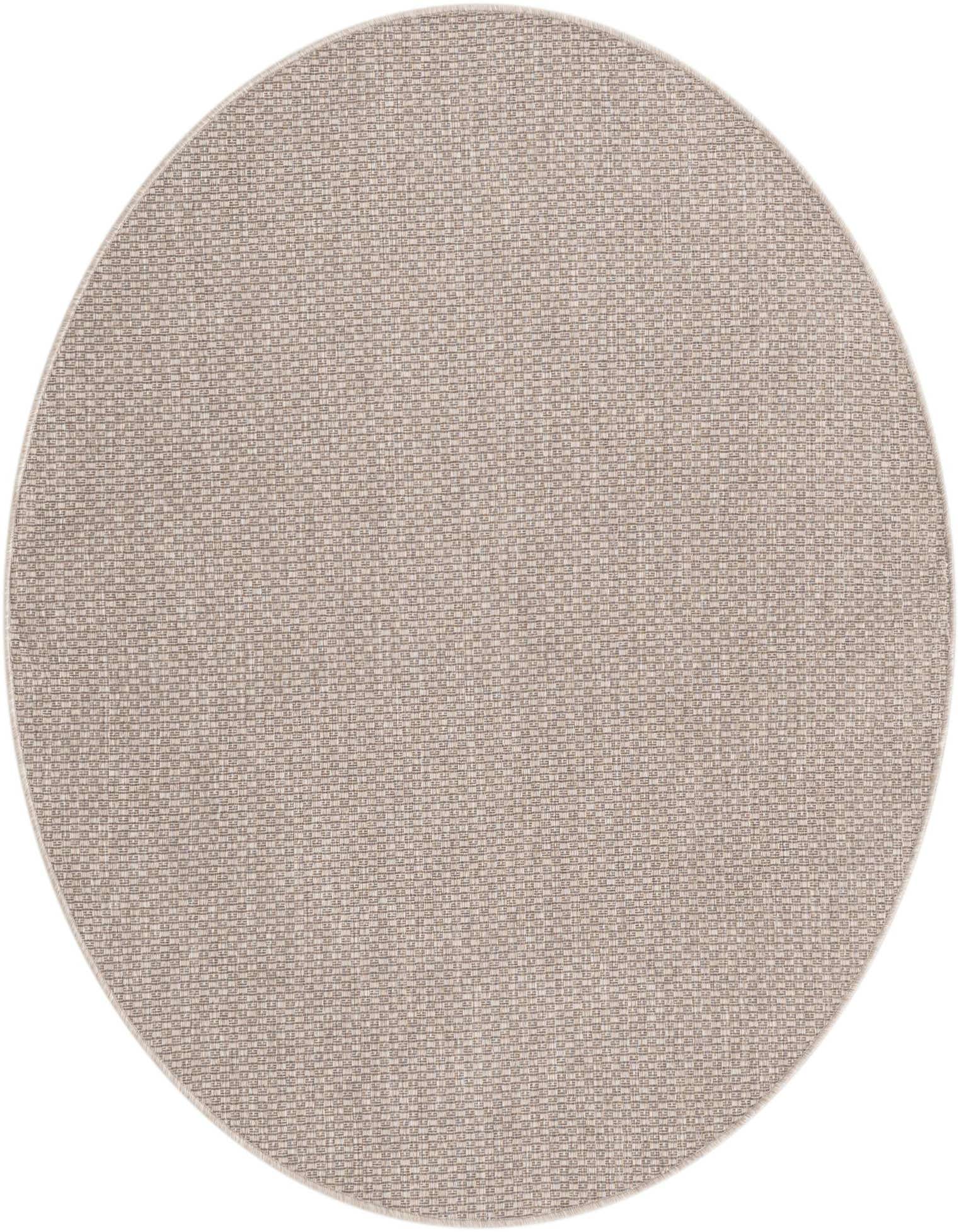 5' 3 x 5' 3 Easy-Clean Solid Indoor / Outdoor Round Rug