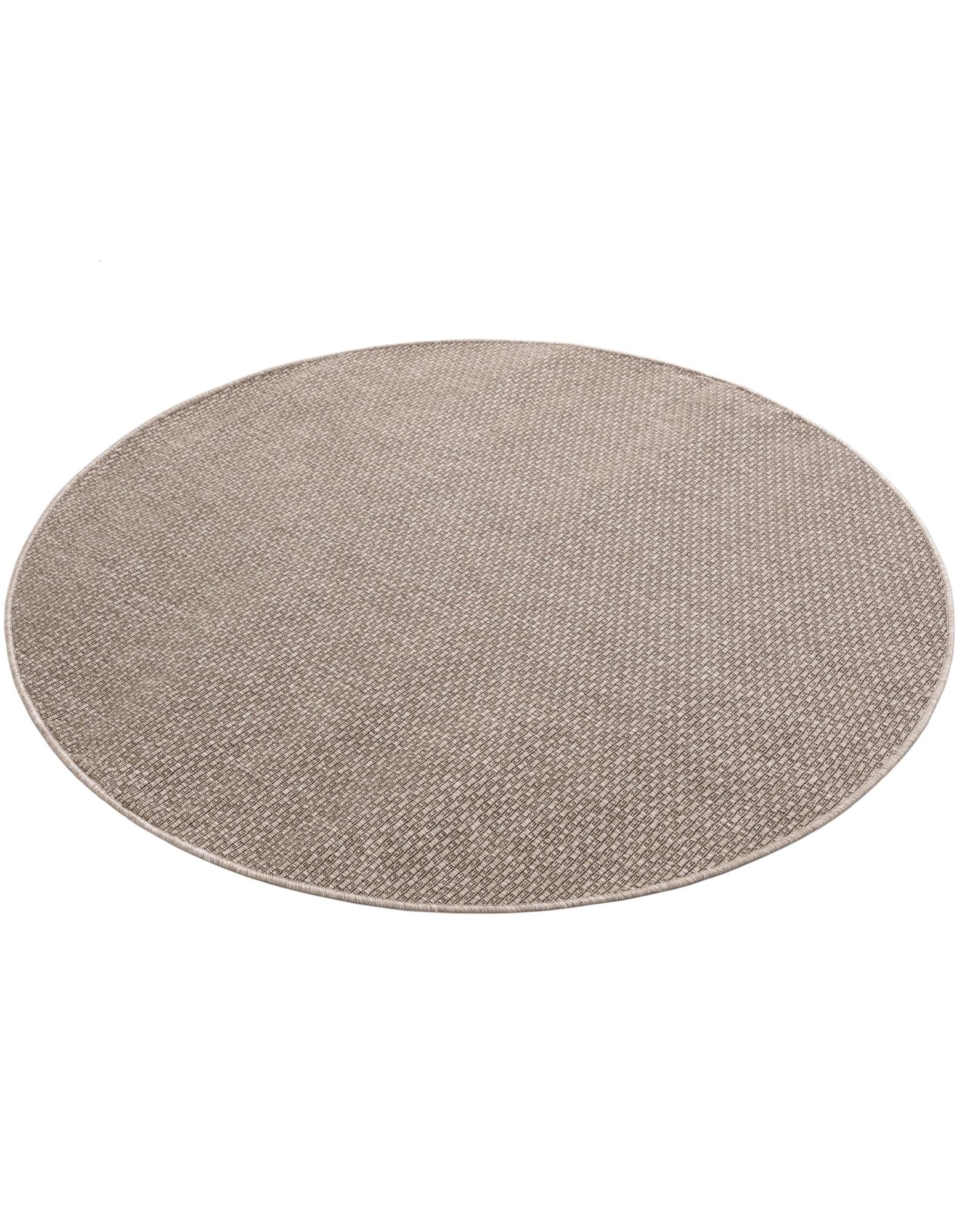 5' 3 x 5' 3 Easy-Clean Solid Indoor / Outdoor Round Rug