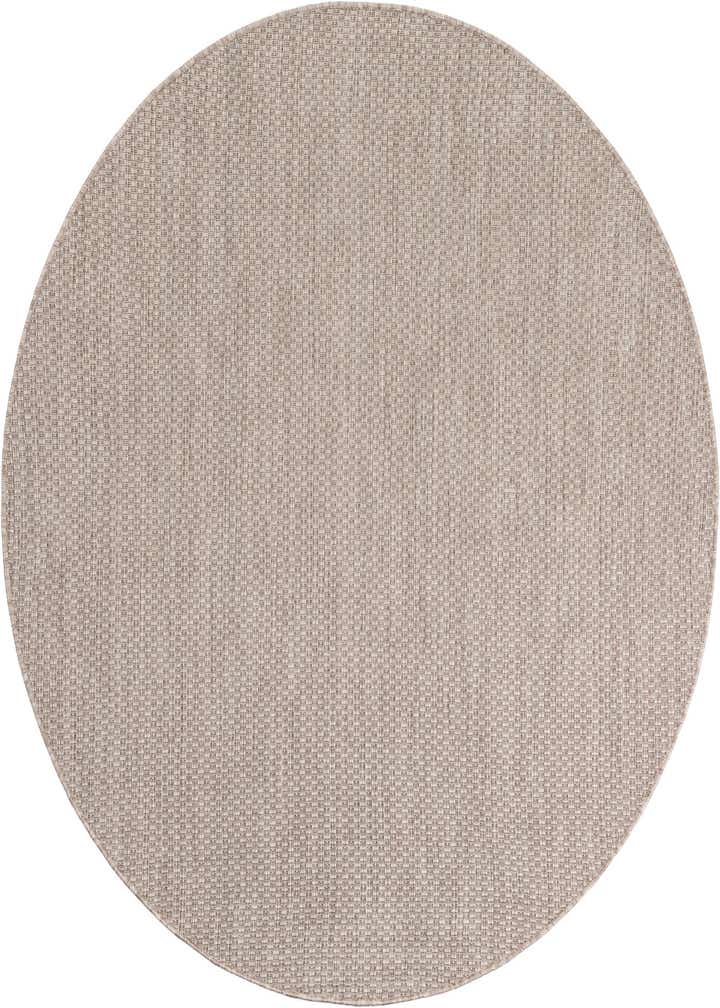 6' 1 x 6' 1 Easy-Clean Solid Indoor / Outdoor Round Rug