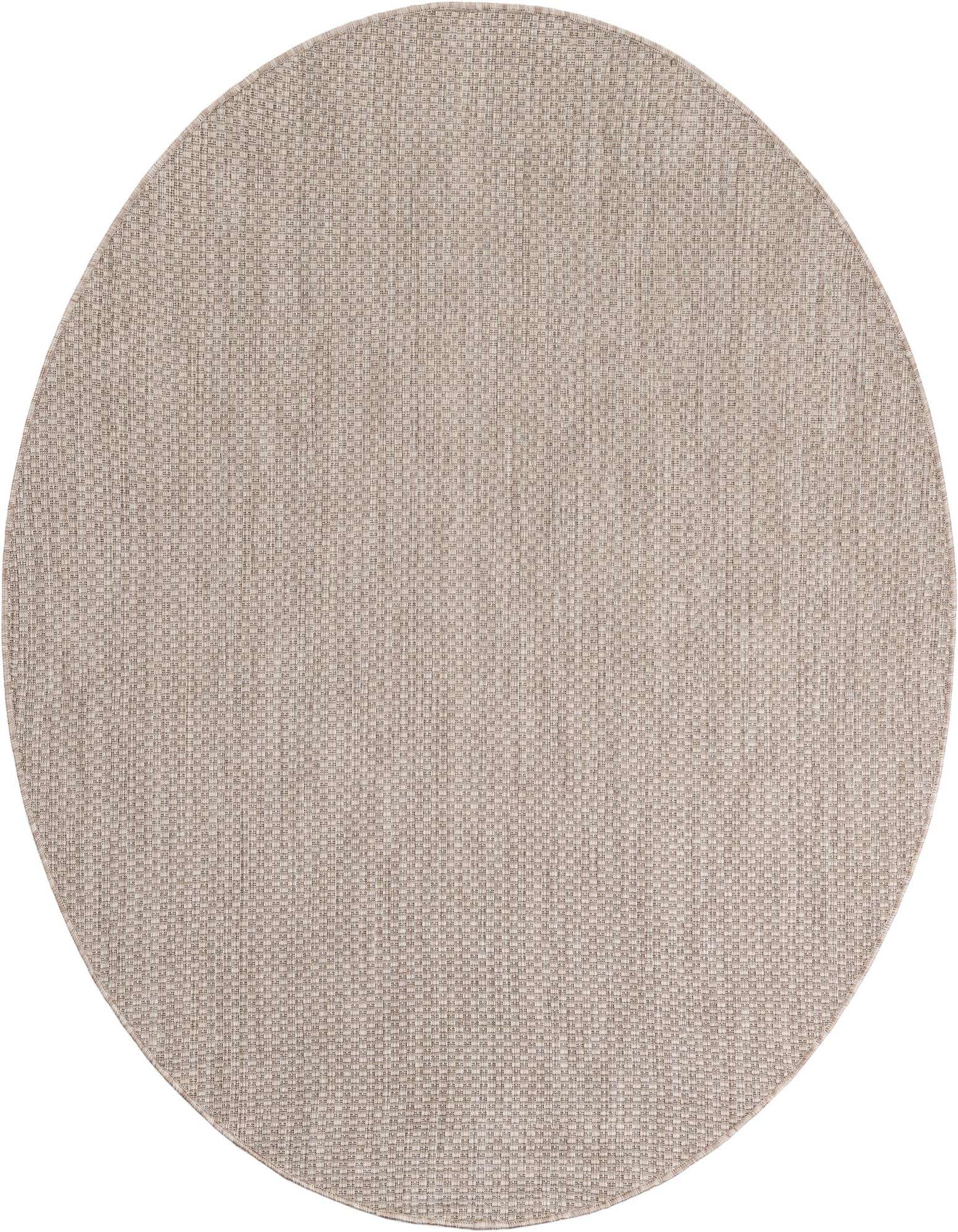 6' 1 x 6' 1 Easy-Clean Solid Indoor / Outdoor Round Rug