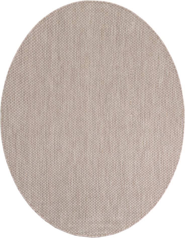 Detail image of 6' 1 x 6' 1 Easy-Clean Solid Indoor / Outdoor Round Rug