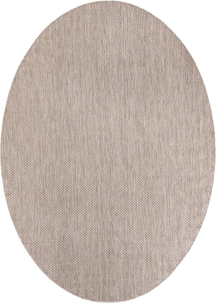 7' 10 x 7' 10 Easy-Clean Solid Indoor / Outdoor Round Rug