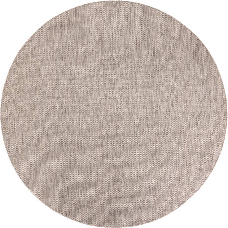 Detail image of 7' 10 x 7' 10 Easy-Clean Solid Indoor / Outdoor Round Rug