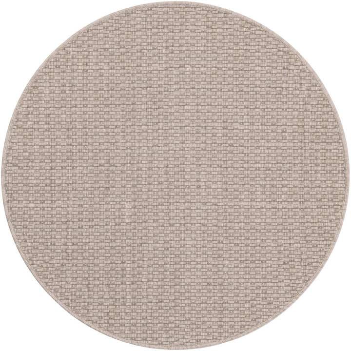 3' x 3' Easy-Clean Solid Indoor / Outdoor Round Rug