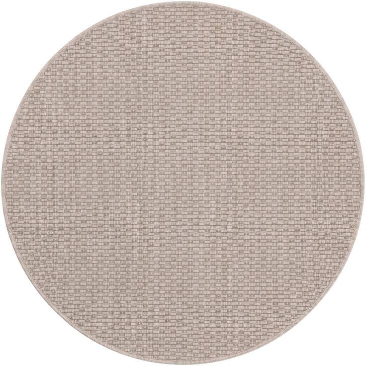 Detail image of 3' x 3' Easy-Clean Solid Indoor / Outdoor Round Rug