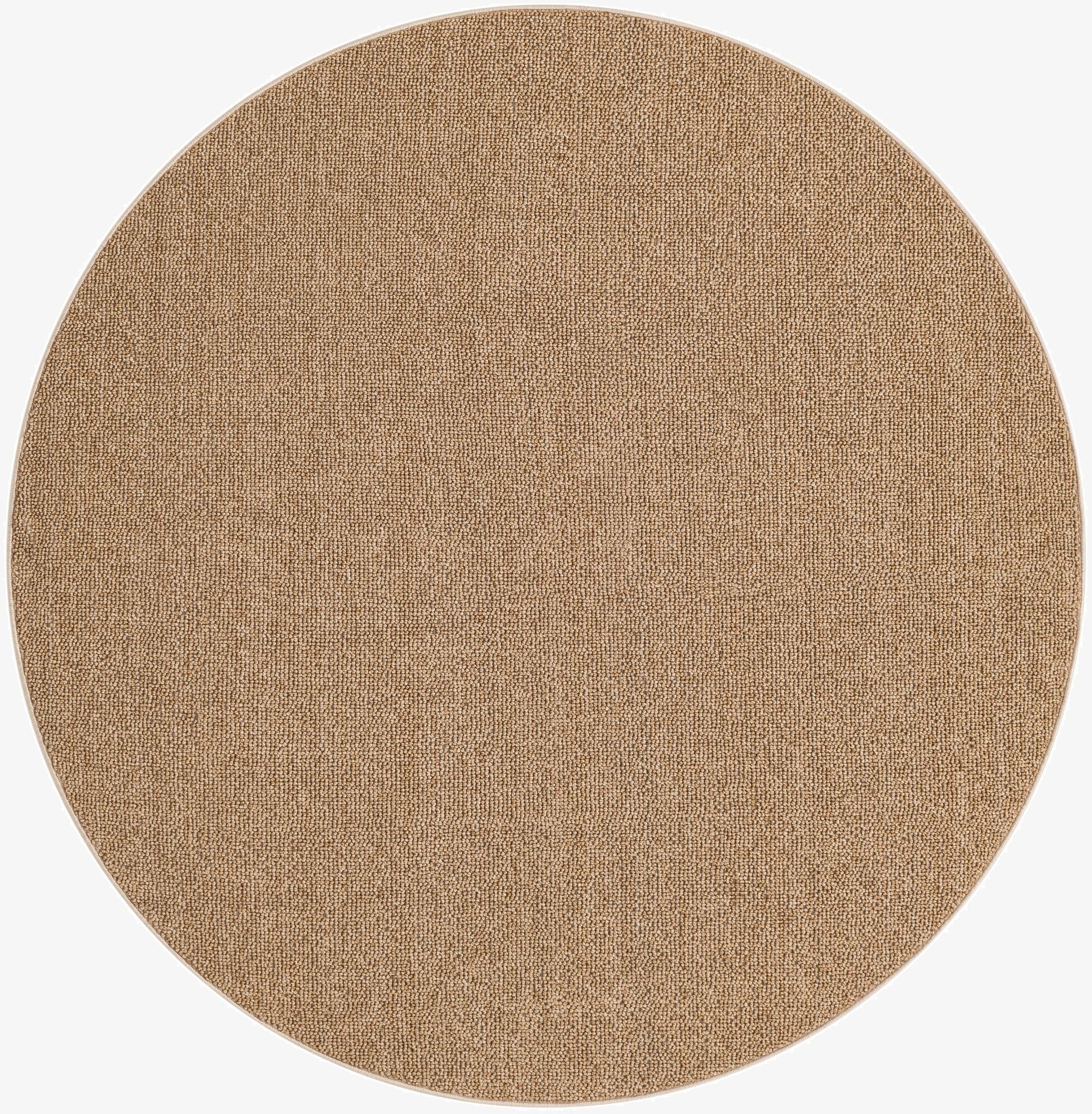 5' 3 x 5' 3  Washable Solid Indoor / Outdoor Round Rug