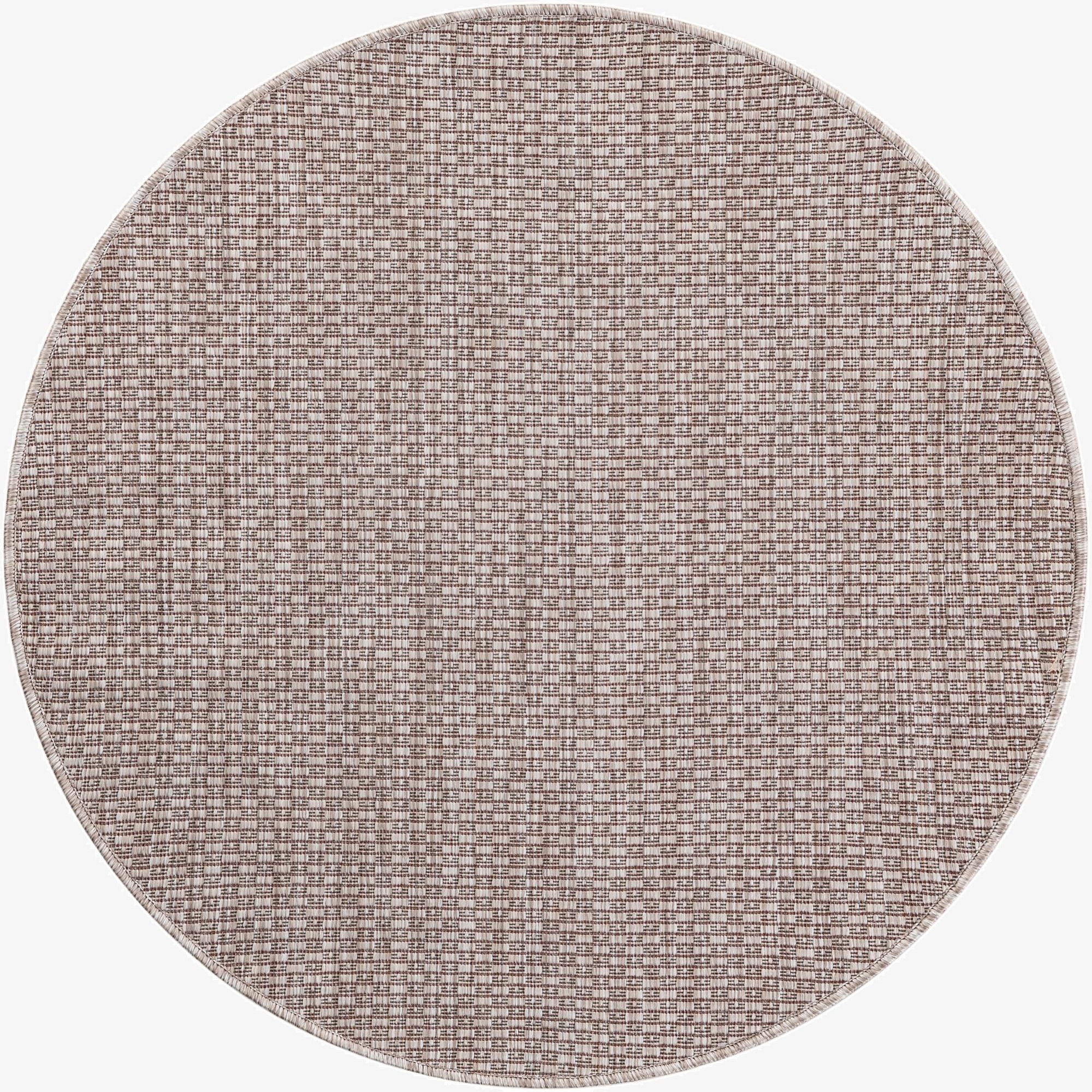 3' x 3'  Washable Solid Indoor / Outdoor Round Rug
