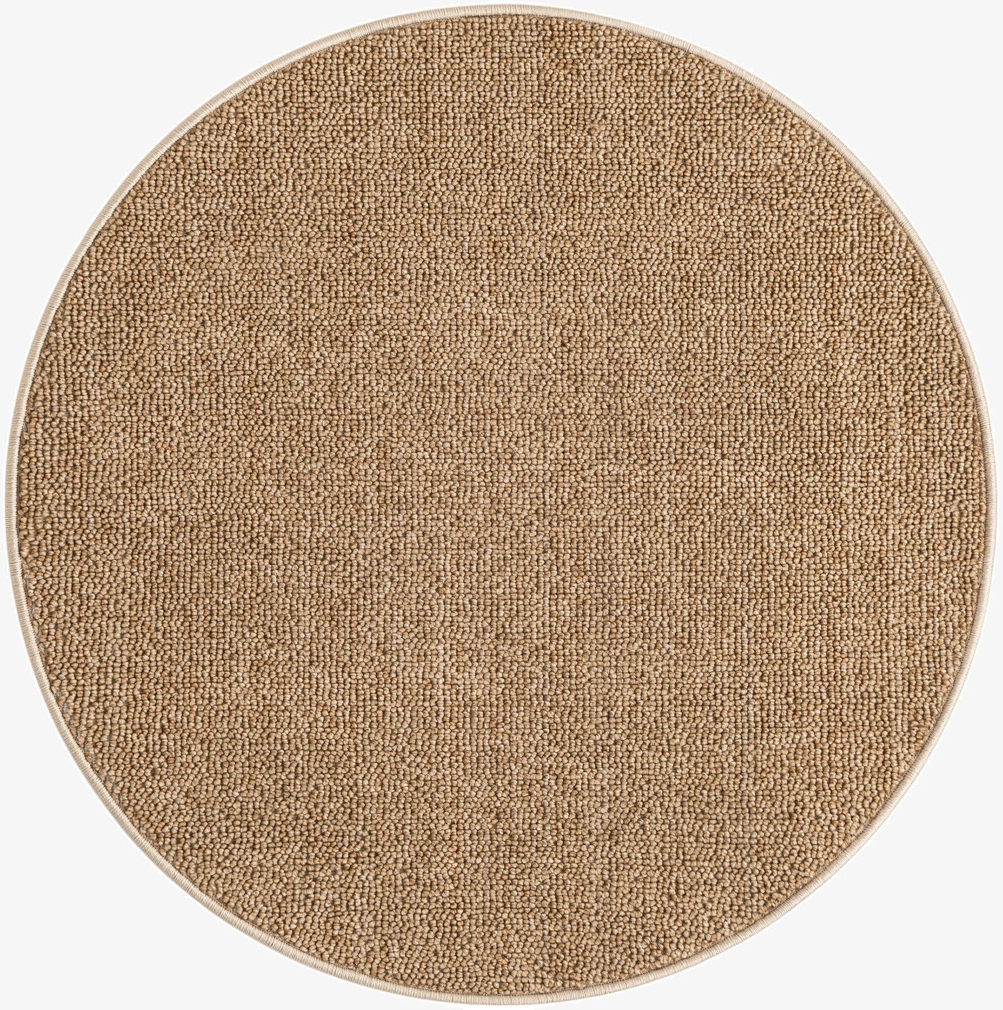 3' 1 x 3' 1  Washable Solid Indoor / Outdoor Round Rug