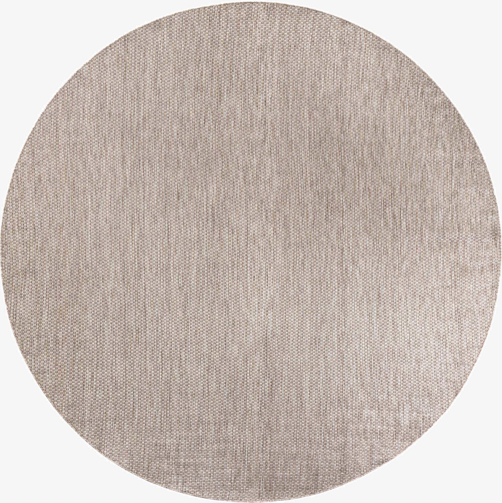 10' x 10'  Washable Solid Indoor / Outdoor Round Rug