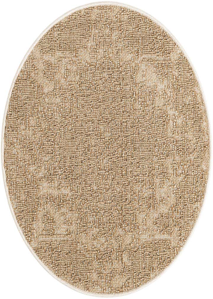 3' 1 x 3' 1 Easy-Clean Traditional Indoor / Outdoor Round Rug