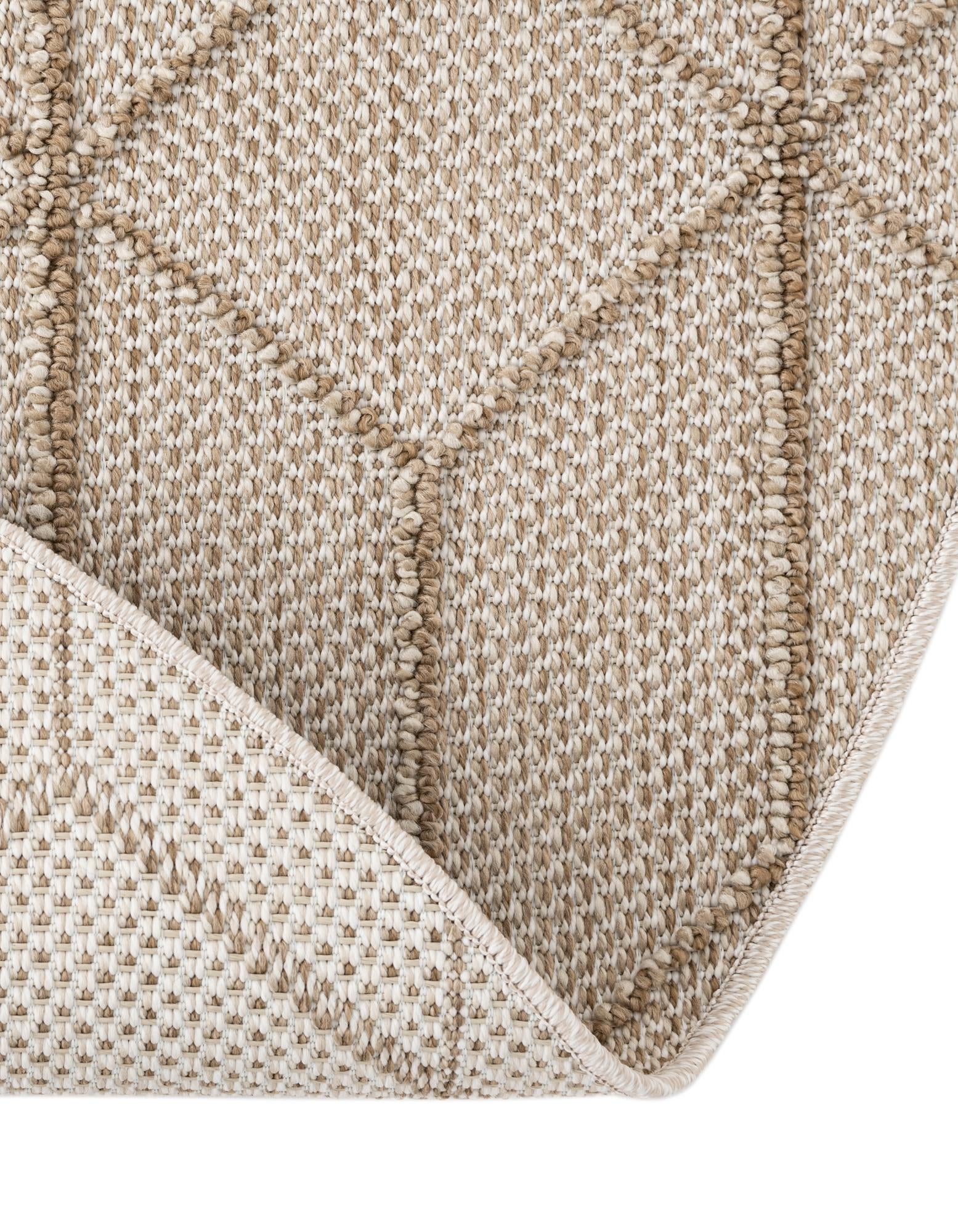 3' 1 x 3' 1 Easy-Clean Trellis Indoor / Outdoor Round Rug