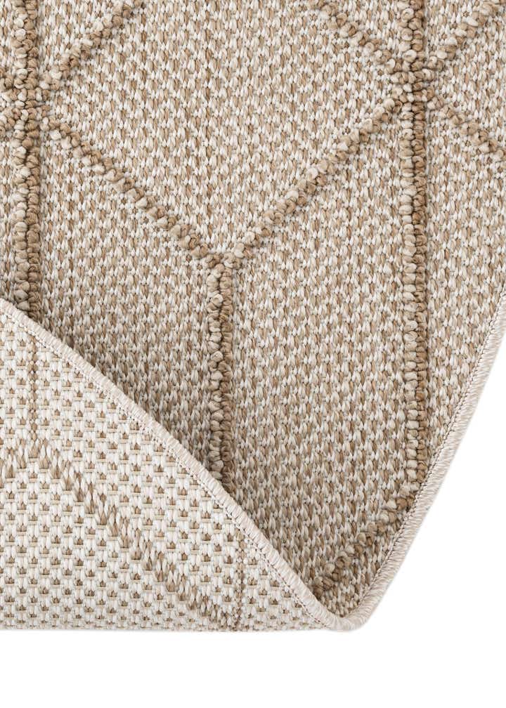 7' 10 x 7' 10 Easy-Clean Trellis Indoor / Outdoor Round Rug
