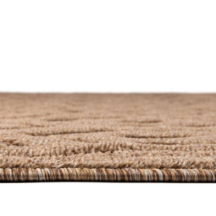 4' x 4' Easy-Clean Trellis Textured Indoor / Outdoor Round Rug