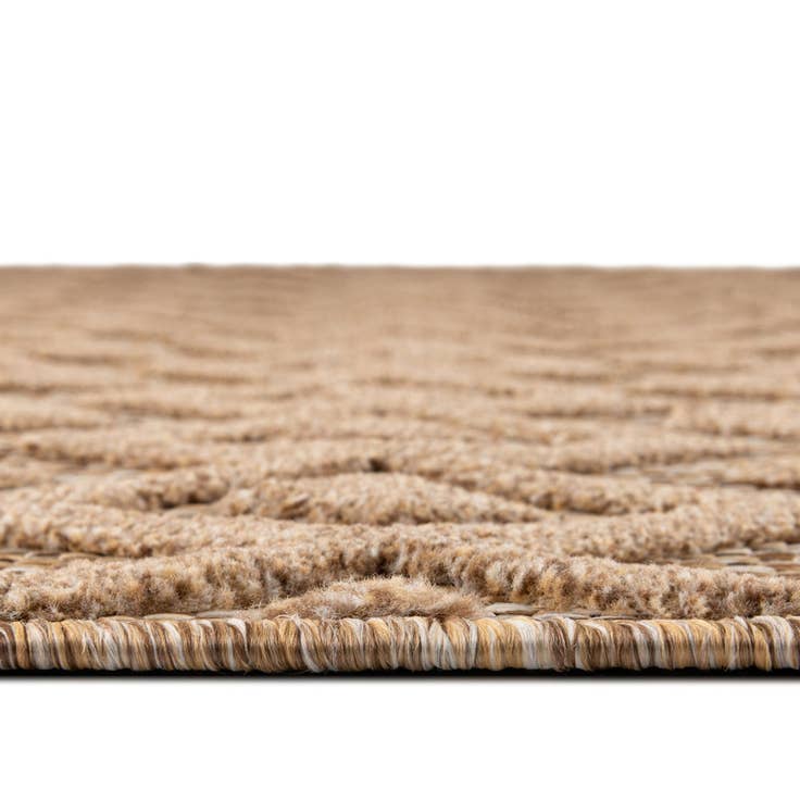 Detail image of 3' x 3' Easy-Clean Trellis Textured Indoor / Outdoor Round Rug