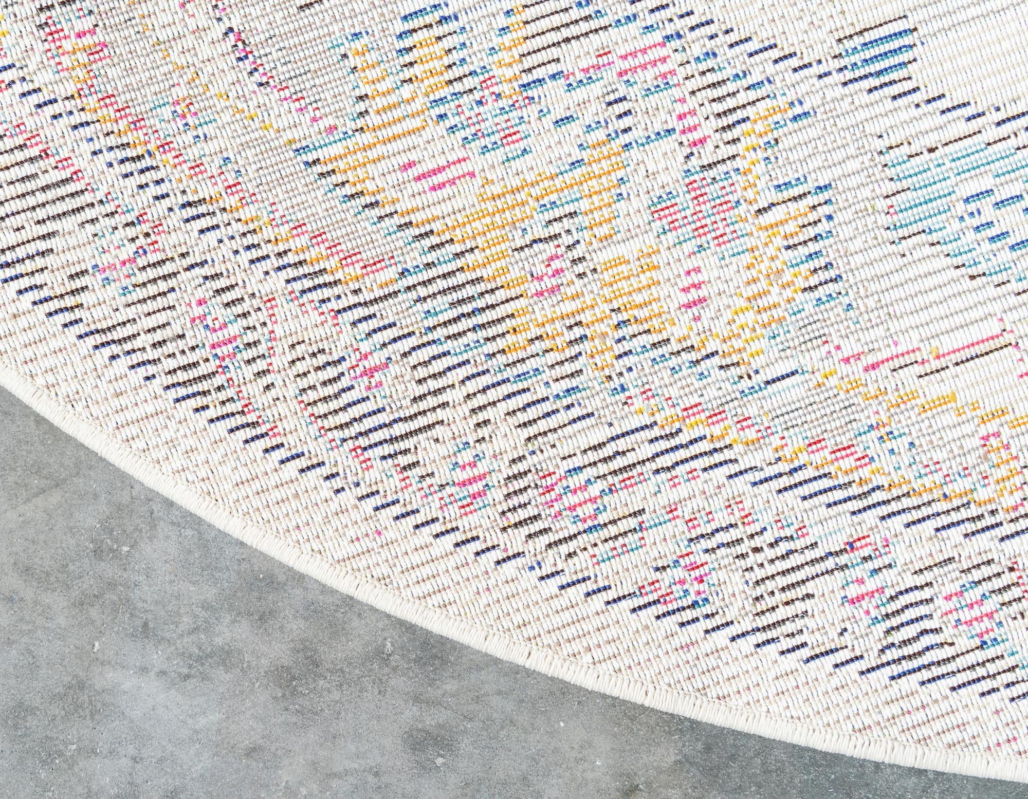 245cm x 245cm lavable Palazzo Alfombra redondo