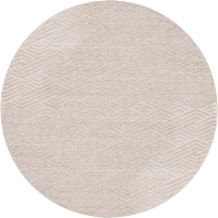 Detail image of 8' x 8' Easy-Clean Sabrina Soto Hudson Indoor / Outdoor Round Rug