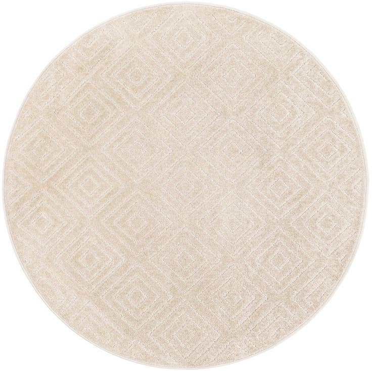Detail image of 5' x 5' Easy-Clean Sabrina Soto Indoor / Outdoor Round Rug