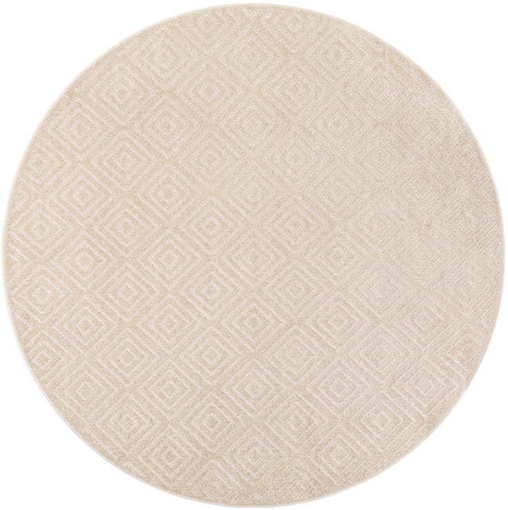 Detail image of 7' 10 x 7' 10 Easy-Clean Sabrina Soto Indoor / Outdoor Round Rug