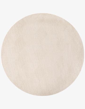 Beige Easy-Clean Sabrina Soto Indoor / Outdoor Round Rug