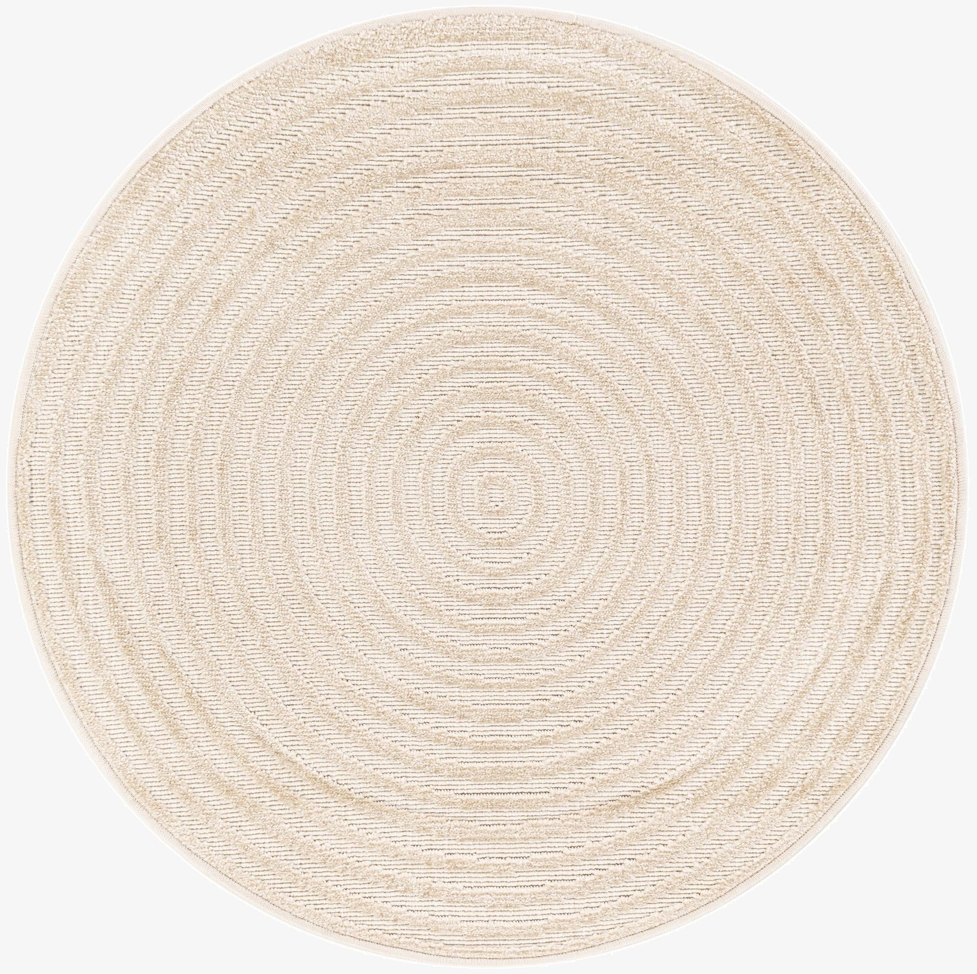 3' x 3'  Washable Sabrina Soto Indoor / Outdoor Round Rug