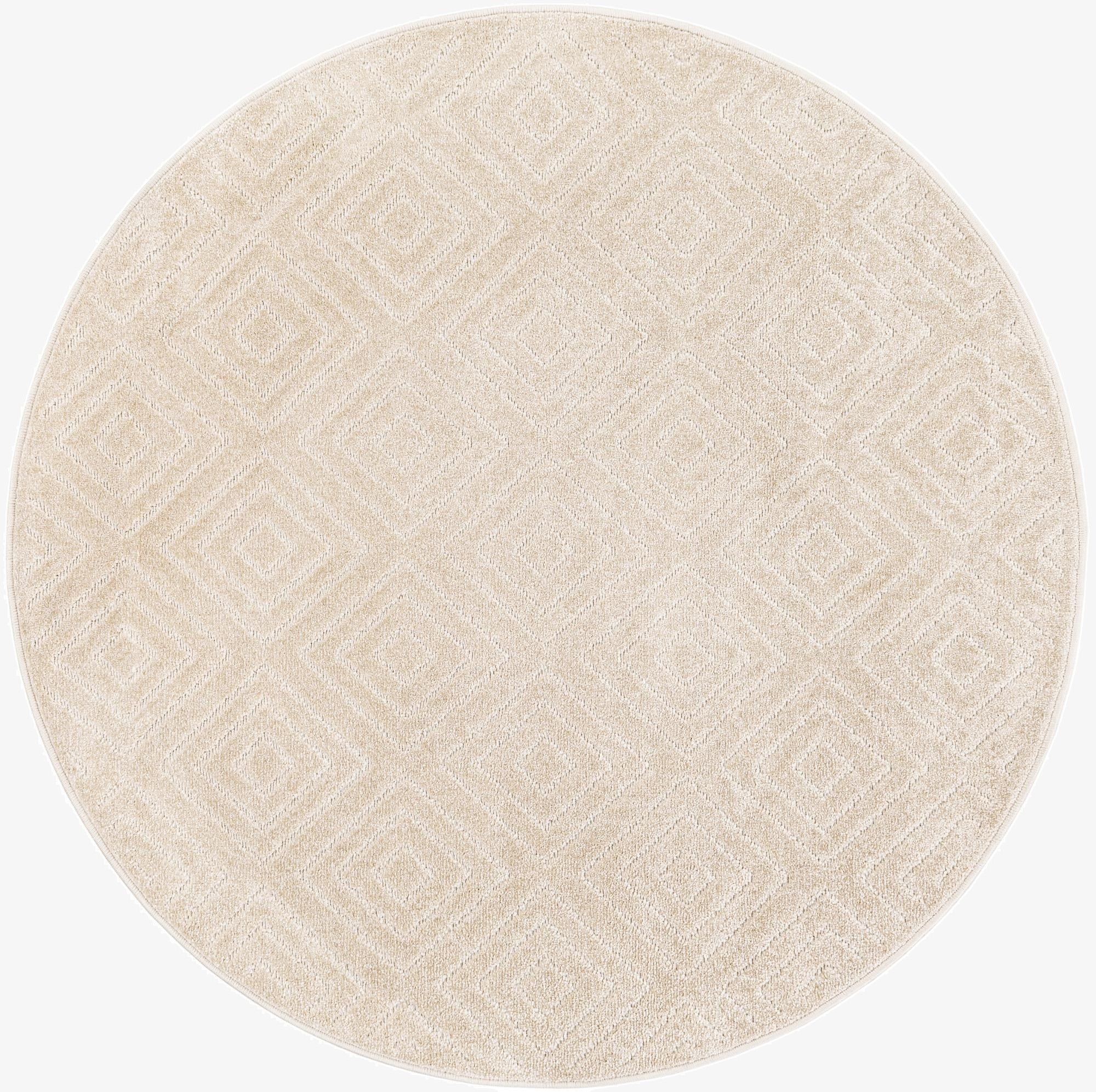 5' x 5'  Washable Sabrina Soto Indoor / Outdoor Round Rug