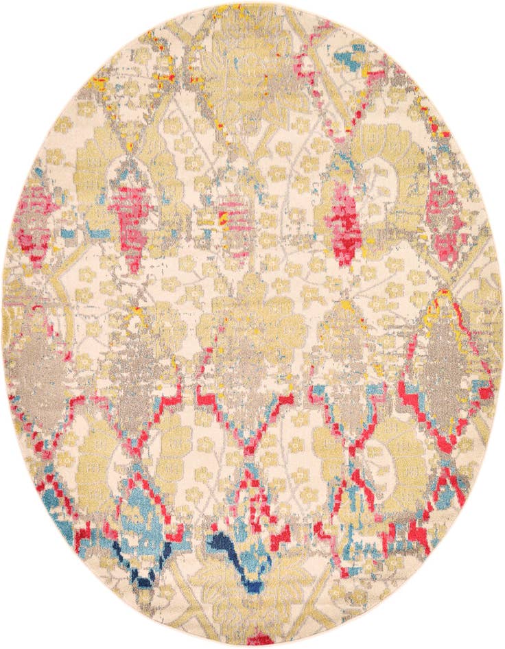 Detail image of 8' x 8' Washable Santa Fe Round Rug