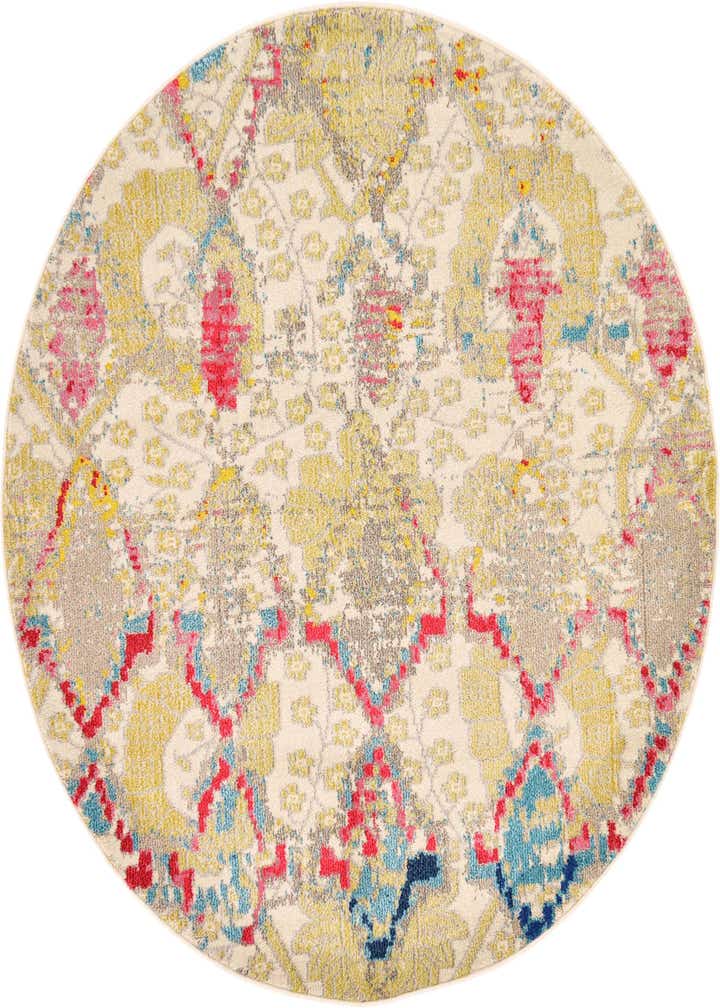6' x 6' Washable Santa Fe Round Rug