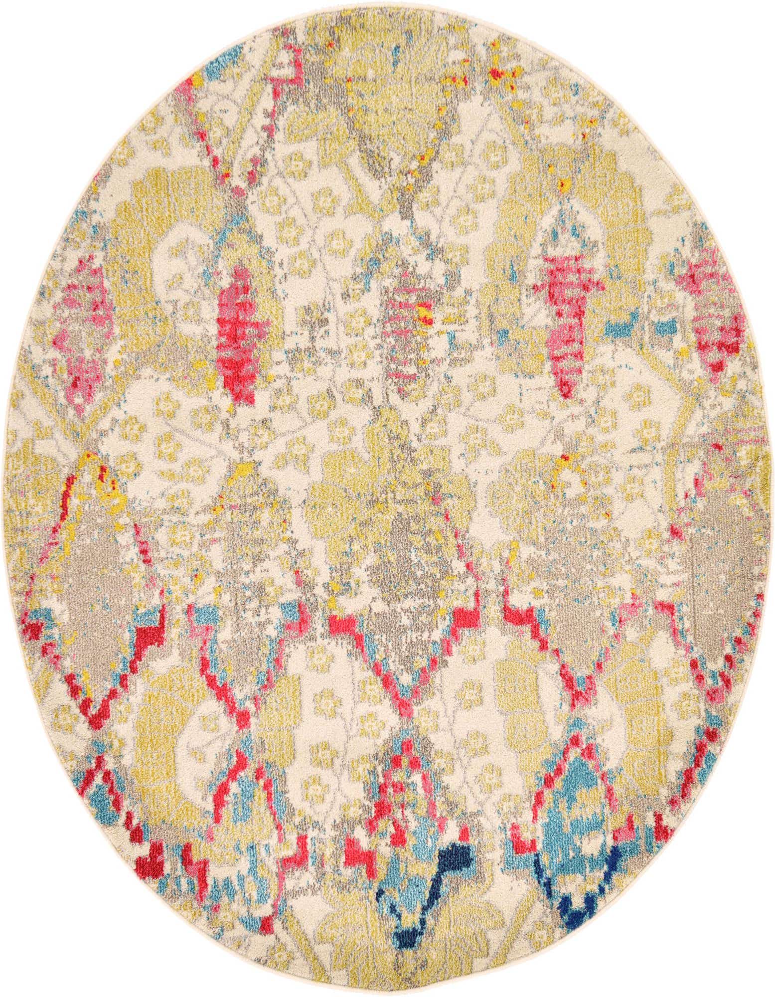 6' x 6' Washable Santa Fe Round Rug